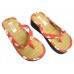 12-pair Straw Sandal Slippers - SL-W208LRD